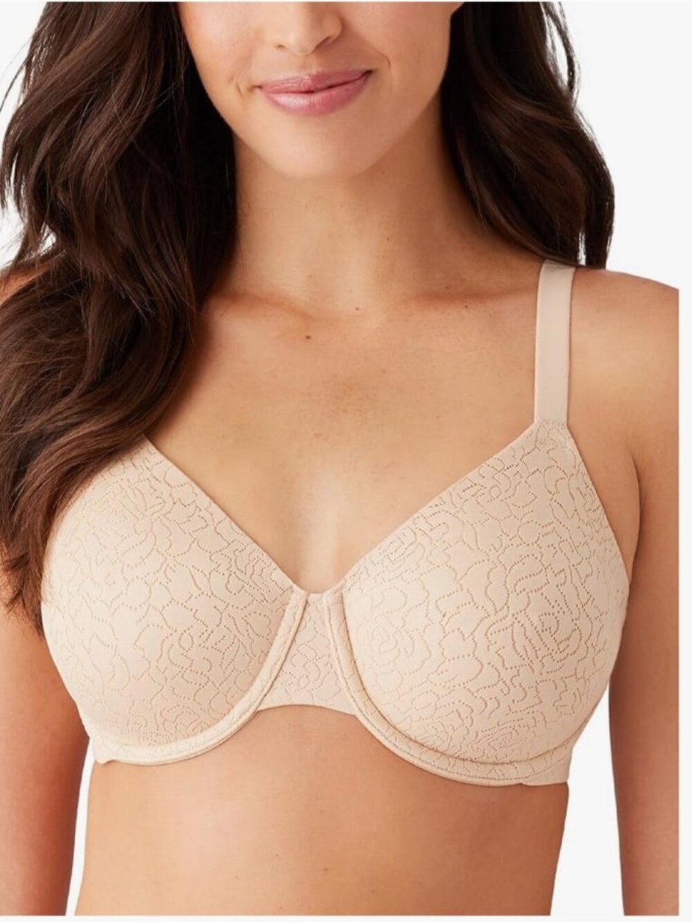 Wacoal Inside Job Underwire Bra Woman 38G Sand Side Support Full Coverage